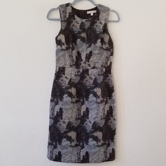 Banana Republic brown grey Sheath Dress size 0 - Picture 1 of 6